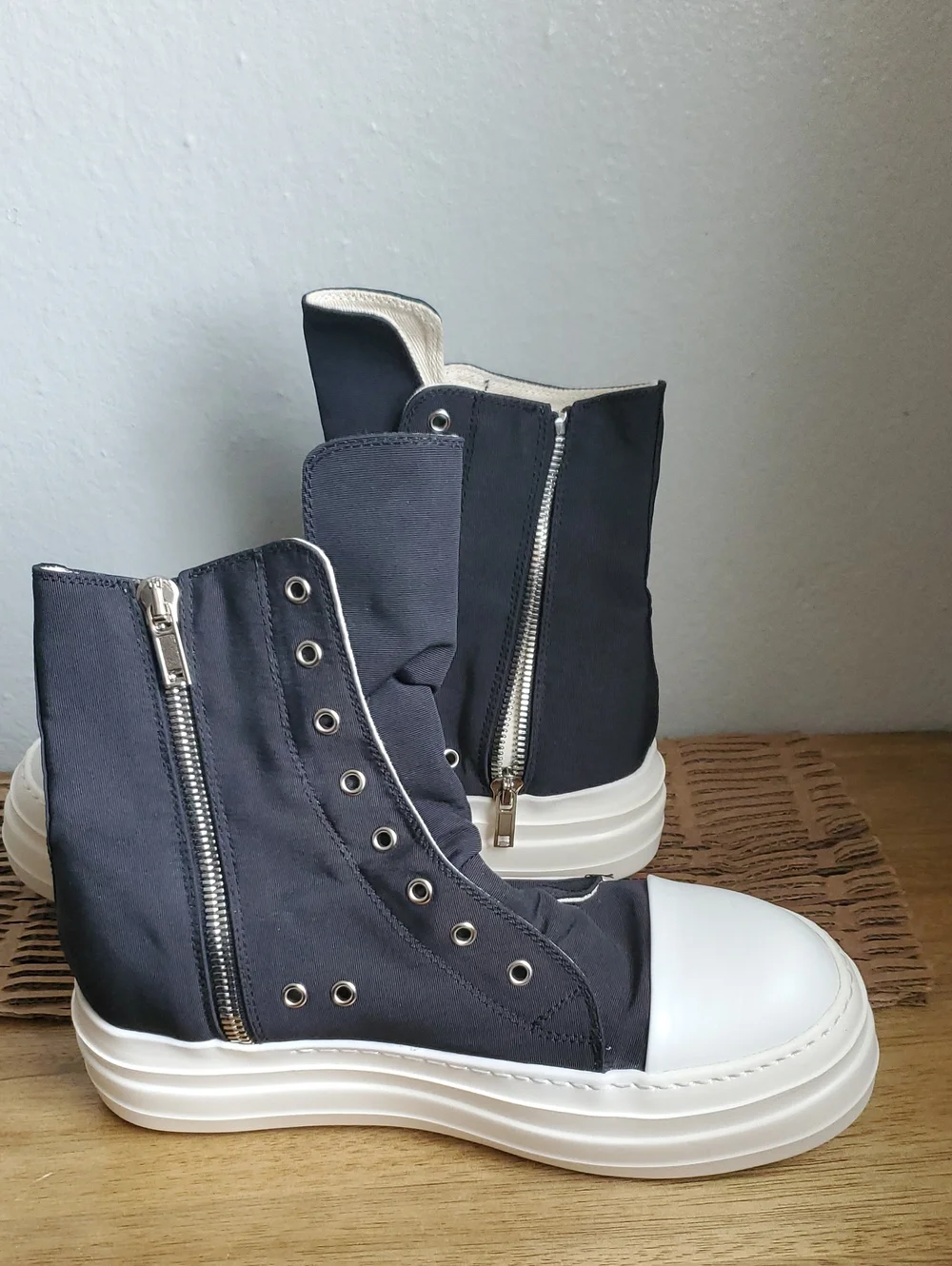 Rick Owen DRKSHDW Pentagram Hi Mens 10 Or 43